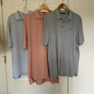 Lot of Golf Polos (3)  2 Peter Millar Summer Comfort 
(1) Travis Matthew XL